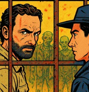 Illustration de la xénophobie dans The Walking Dead : la peur de l'autre humain prime sur la menace zombie.